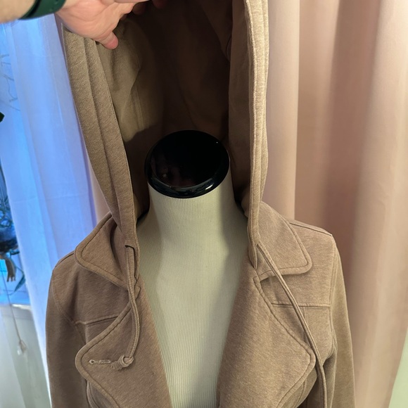 Fossil button down peacoat. Small brown taupe - Picture 4 of 11